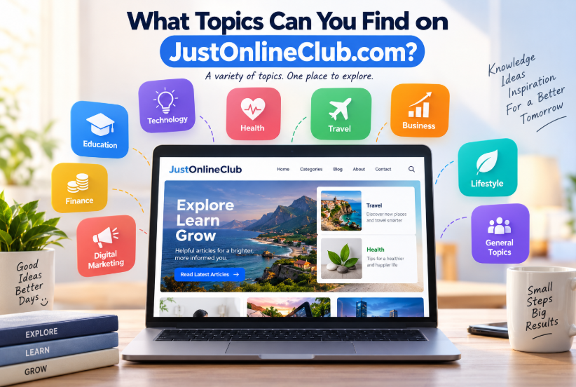 What Topics Can You Find on JustOnlineClub.com?